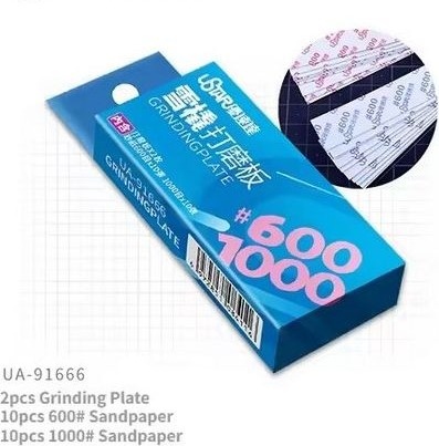Set of sanding blocks with sandpaper (600, 1000) U-Star 91666