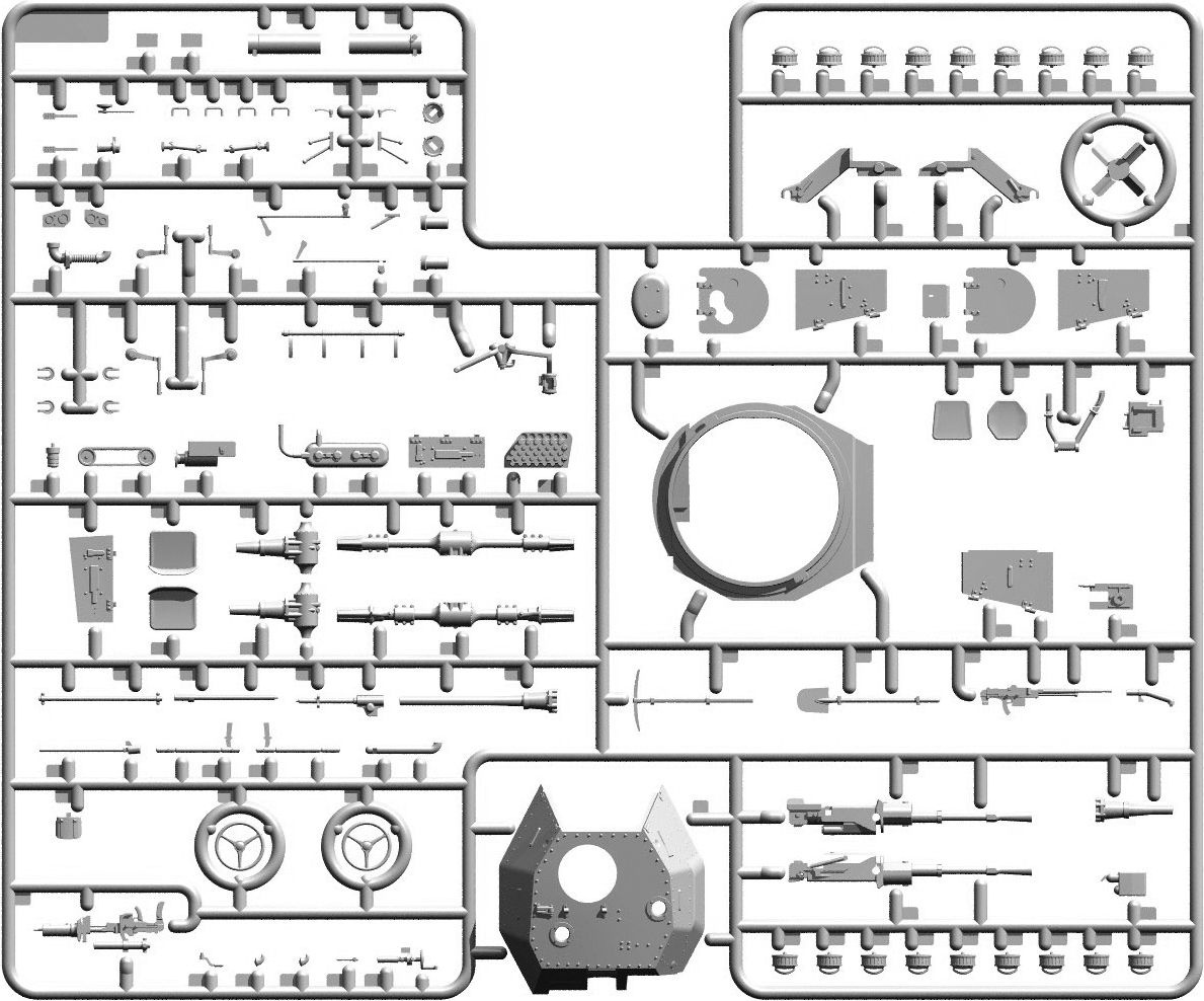 Zdjęcie dodatkowe produktu Opancerzony wóz dowodzenia Panzerspahwagen (Funk) P204(f) 1:35 ICM 35378