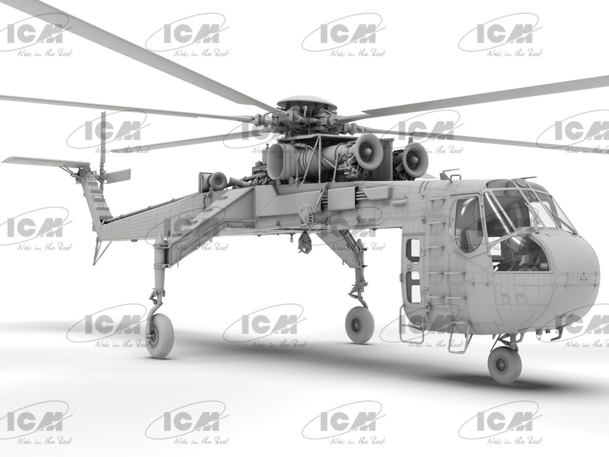 Zdjęcie dodatkowe produktu Sikorsky S-64E Skycrane 1:35 ICM 53058
