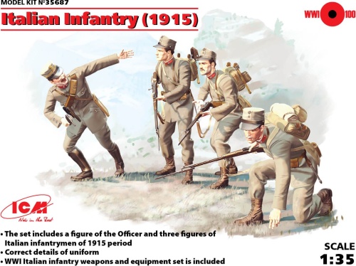 Italian Infantry (1915) 1:35 ICM 35687