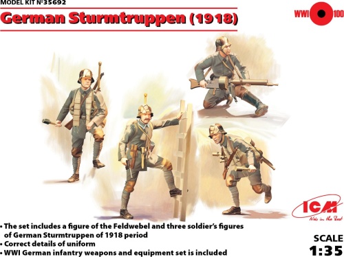 German Sturmtruppen (1918) 1:35 ICM 35692