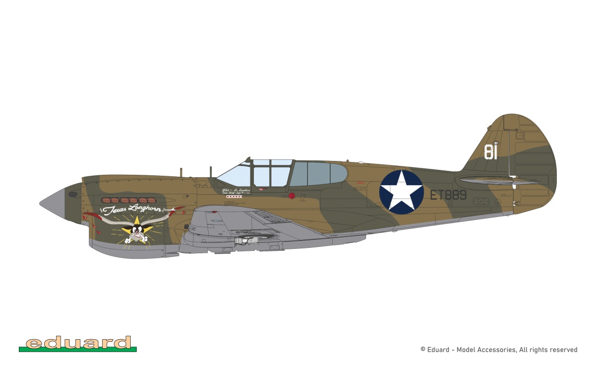 Zdjęcie dodatkowe produktu P-40E Warhawk Weekend Edition 1:48 Eduard 84207