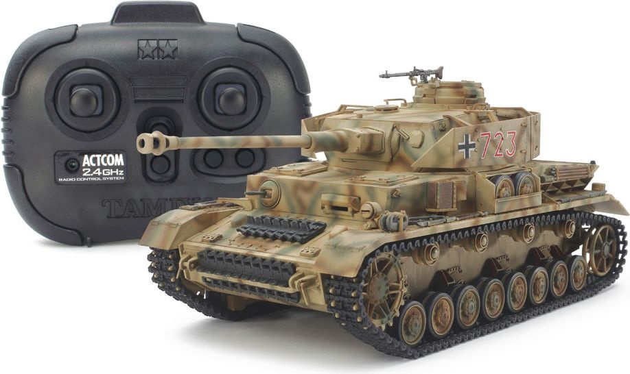 Zdjęcie główne produktu Czołg niemiecki Panzerkampfwagen IV Ausf.J (zdalnie sterowany, do samodzielnego złożenia) 1:35 Tamiya 48218