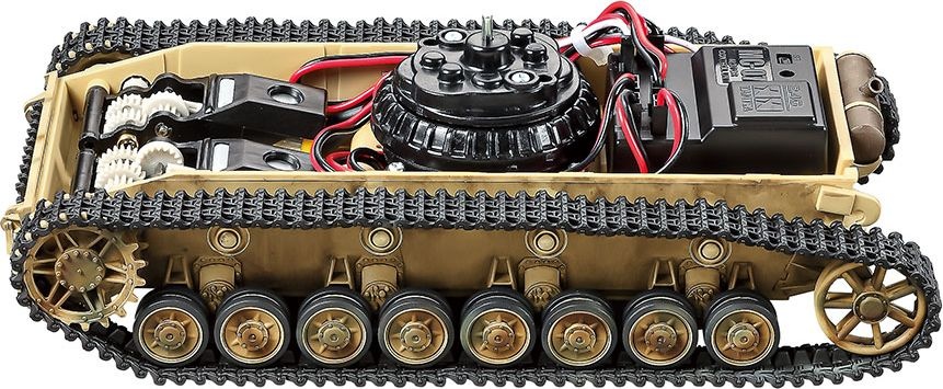 Zdjęcie dodatkowe produktu Czołg niemiecki Panzerkampfwagen IV Ausf.J (zdalnie sterowany, do samodzielnego złożenia) 1:35 Tamiya 48218