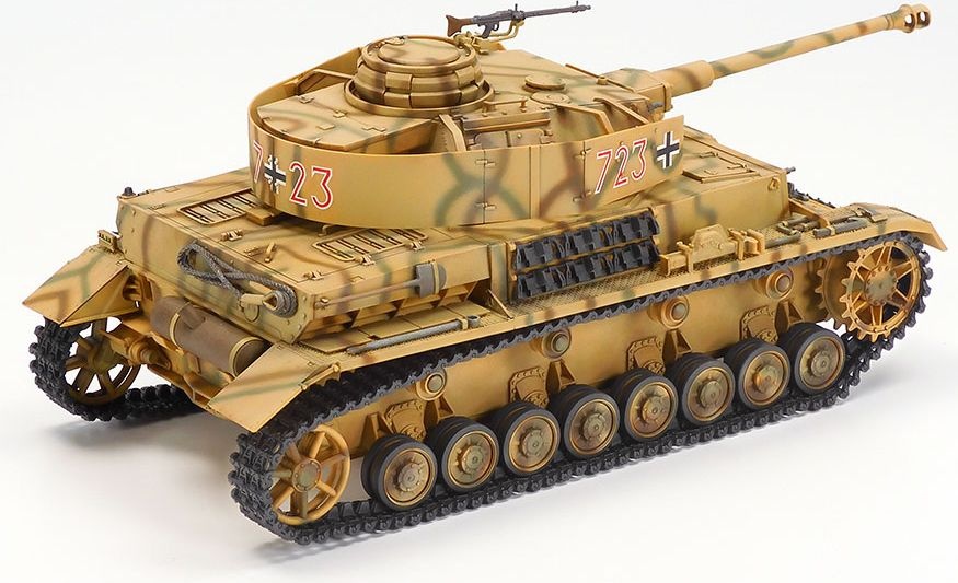 Zdjęcie dodatkowe produktu Czołg niemiecki Panzerkampfwagen IV Ausf.J (zdalnie sterowany, do samodzielnego złożenia) 1:35 Tamiya 48218