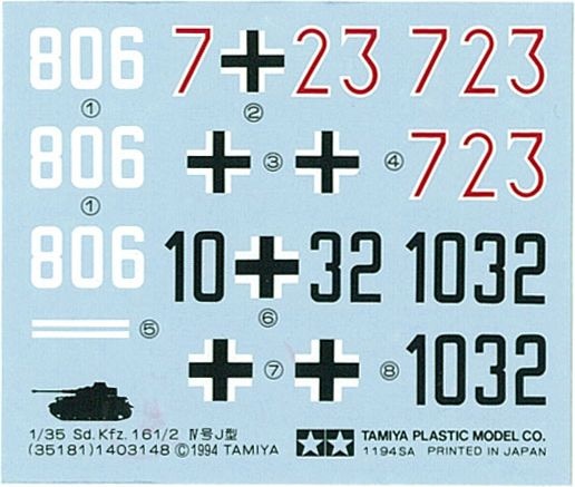 Zdjęcie dodatkowe produktu Czołg niemiecki Panzerkampfwagen IV Ausf.J (zdalnie sterowany, do samodzielnego złożenia) 1:35 Tamiya 48218
