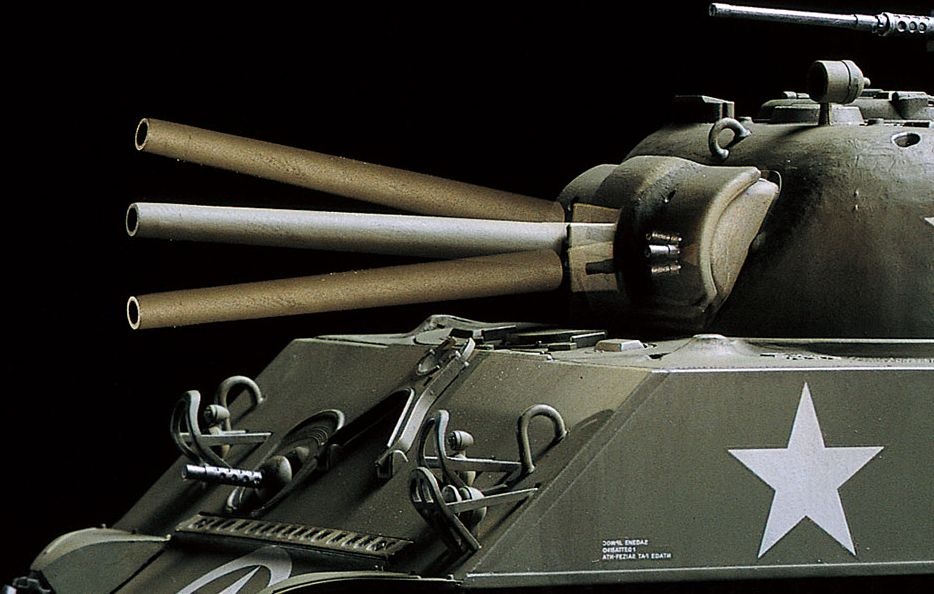 Zdjęcie dodatkowe produktu U.S. Medium Tank M4A3 Sherman (zdalnie sterowany, do samodzielnego złożenia) 1:35 Tamiya 48217