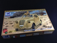 Zdjęcie dodatkowe produktu Włoski lekki samochód sztabowy (z otwartym dachem) wraz z załogą "Libya" 1:35 Bronco CB35164