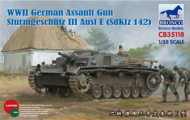 Zdjęcie główne produktu Sturmgeschutz III Ausf E (SdKfz 142) 1:35 Bronco CB35118