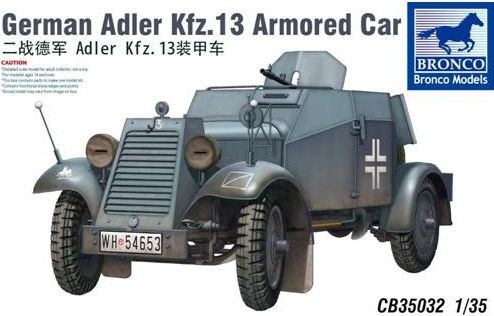 German armored car Kfz.13 Adler 1:35 Bronco CB35032
