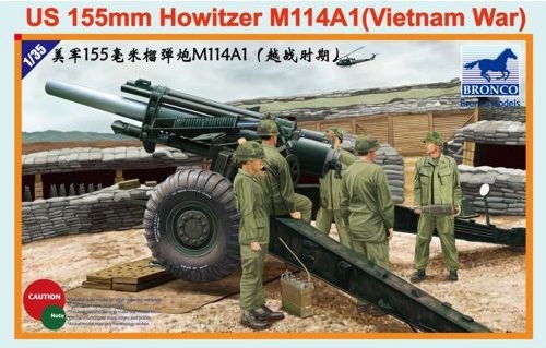 American 155 mm howitzer M114A1 (Vietnam War) 1:35 Bronco CB35102