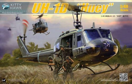 UH-1D Huey 1:48 Kittyhawk 80154