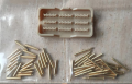Zdjęcie dodatkowe produktu Metalowe pociski i łuski do działa przeciwlotniczego 40 mm Quad Bofors marynarki wojennej USA (25 szt.) 1:35 Zimi Model TC3D005
