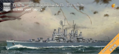 USS Cleveland (CL-55) - Deluxe Kit 1:700 Very Fire 700920DX