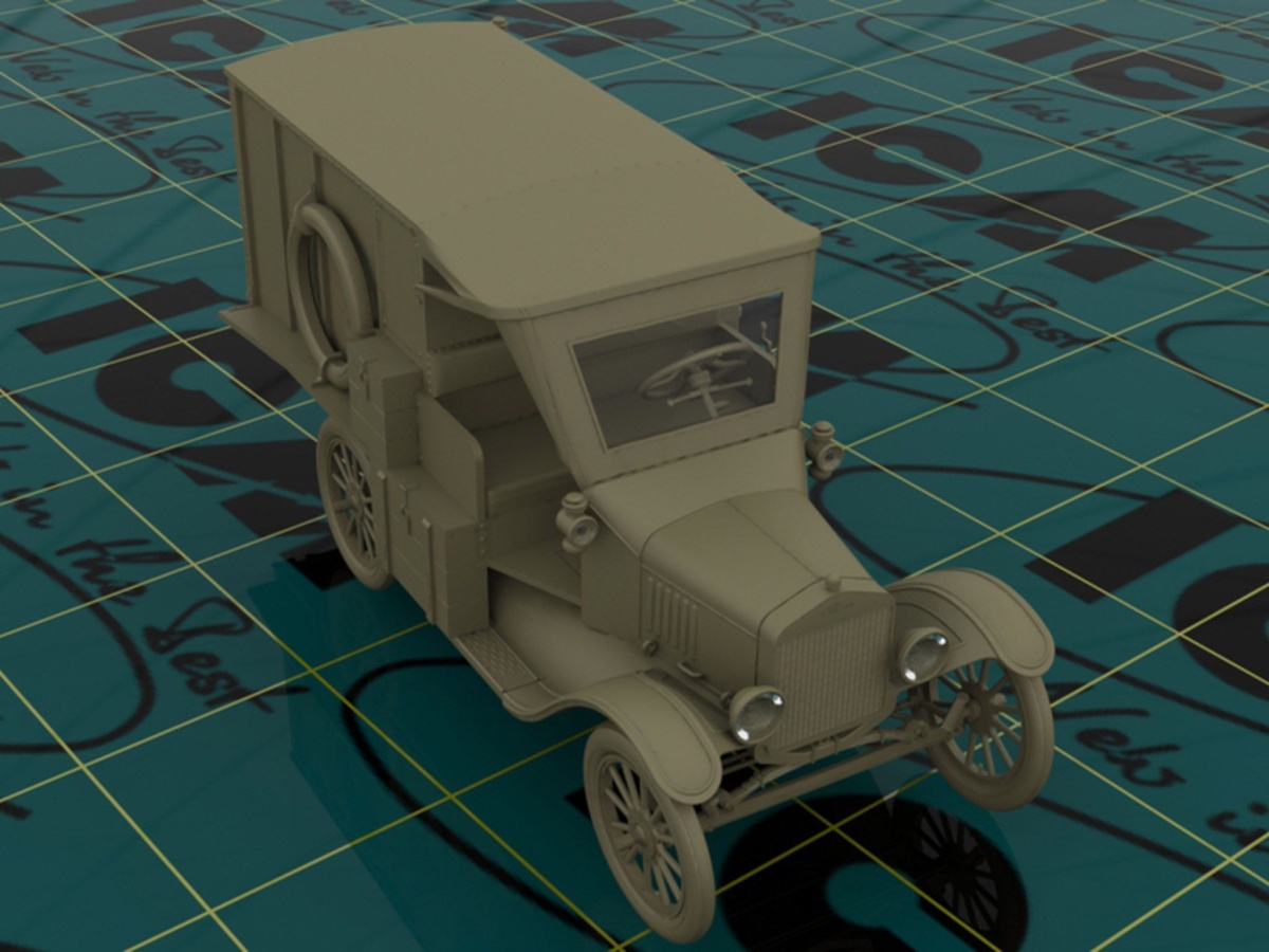 Zdjęcie dodatkowe produktu Ambulans Model T 1917 1:35 ICM 35661