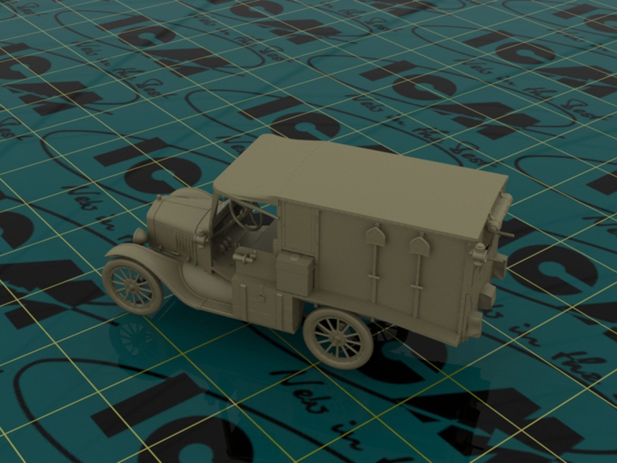 Zdjęcie dodatkowe produktu Ambulans Model T 1917 1:35 ICM 35661