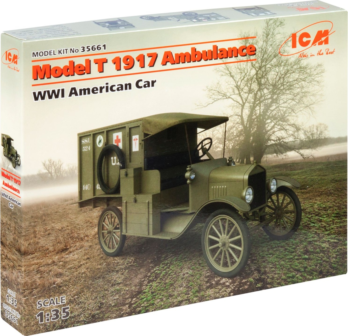 Zdjęcie dodatkowe produktu Ambulans Model T 1917 1:35 ICM 35661
