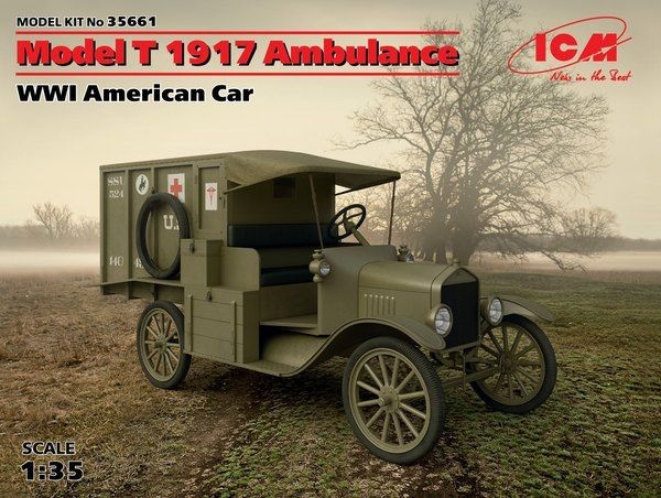Zdjęcie główne produktu Ambulans Model T 1917 1:35 ICM 35661