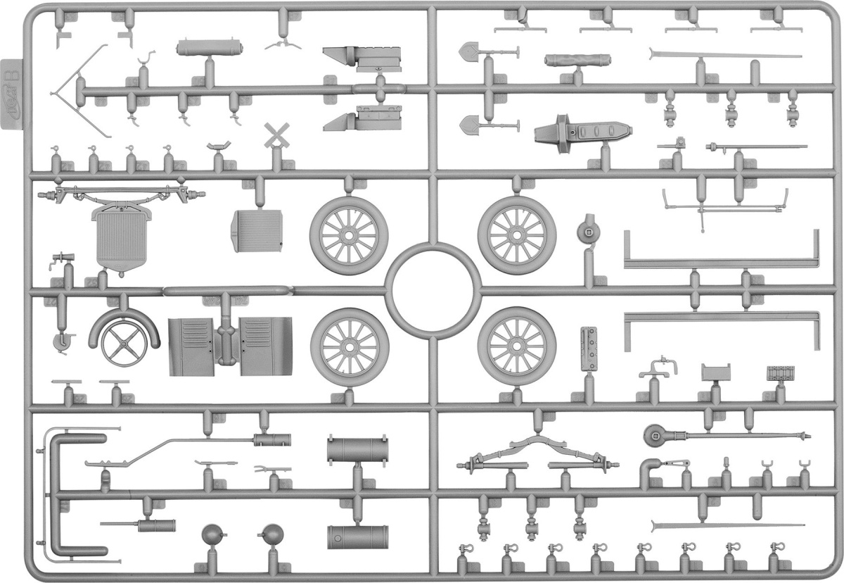 Zdjęcie dodatkowe produktu Ambulans Model T 1917 z amerykańskim personelem medycznym 1:35 ICM 35662
