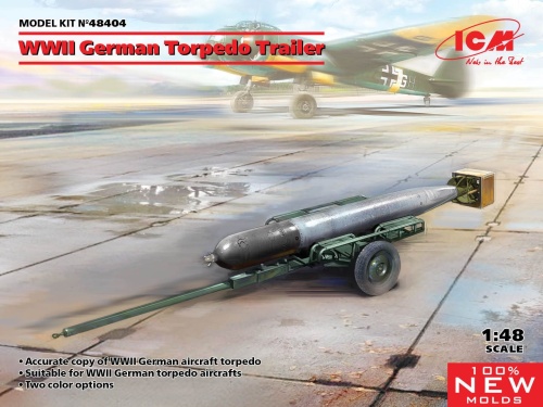 German World War II torpedo trailer 1:48 ICM 48404