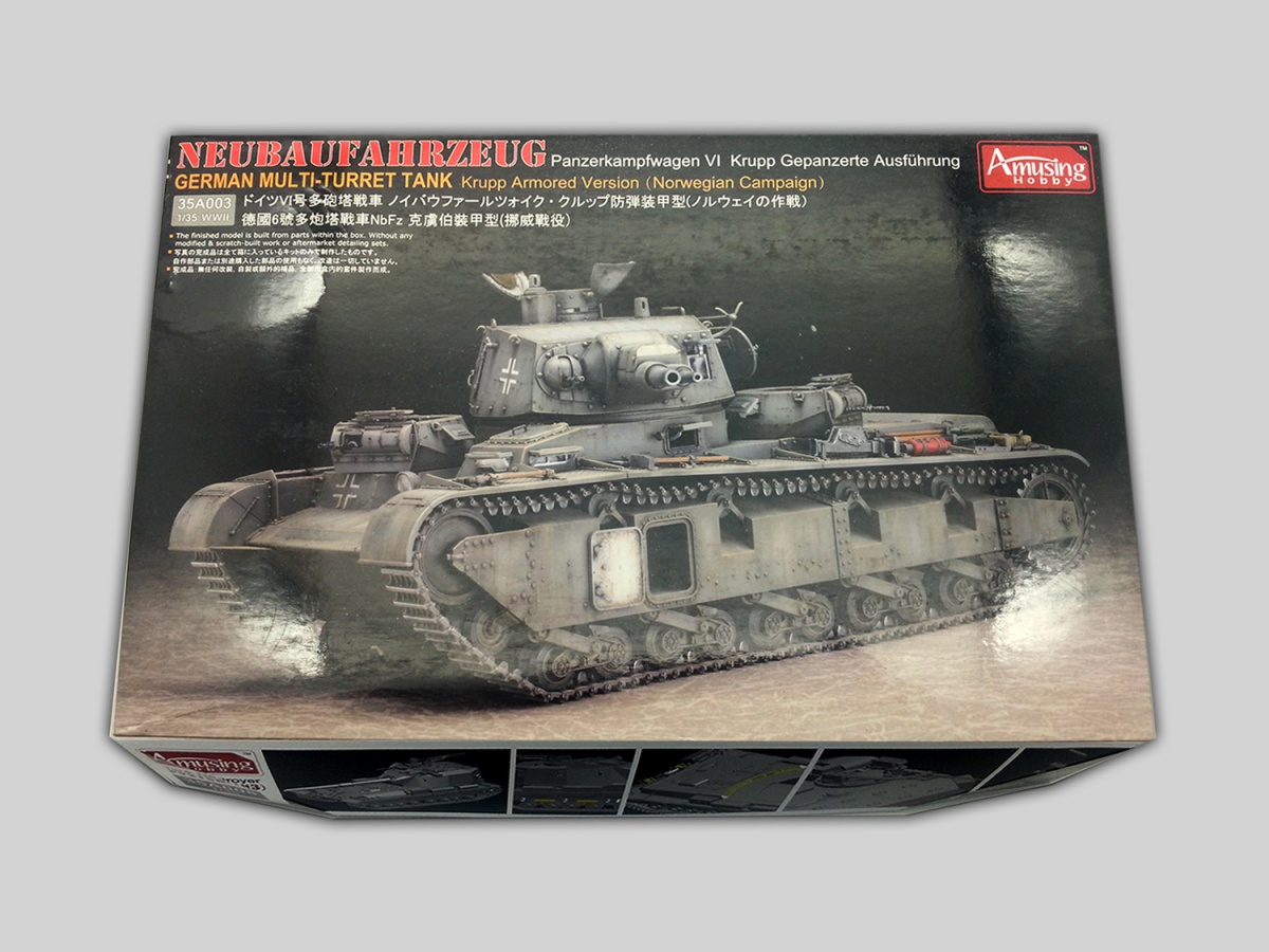 Zdjęcie dodatkowe produktu Neubaufahrzeug Panzerkampfwagen VI Krupp Gepanzerte Ausfuhrung 1:35 Amusing Hobby 35A003