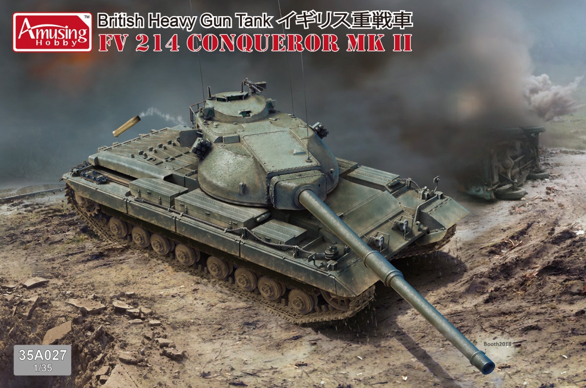 Zdjęcie główne produktu Brytyjski czołg ciężki FV 214 Conqueror MK II 1:35 Amusing Hobby 35A027