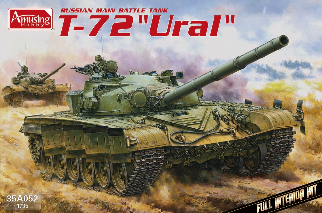 Zdjęcie główne produktu Rosyjski MBT T-72 "Ural" z pełnym wnętrzem 1:35 Amusing Hobby 35A052
