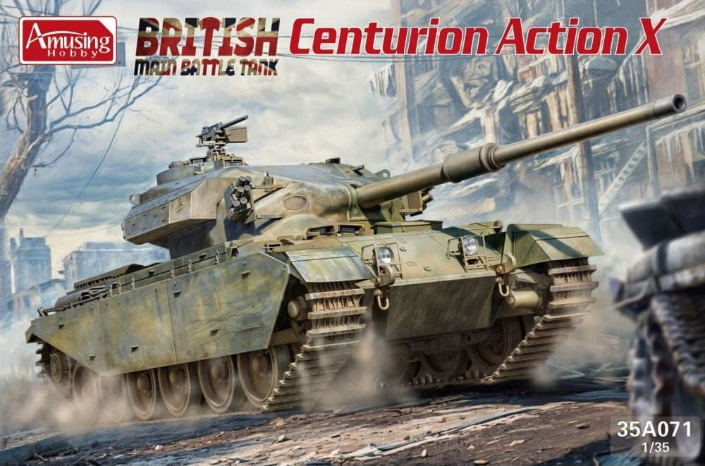 Zdjęcie główne produktu Brytyjski MBT Centurion Action X 1:35 Amusing Hobby 35A071