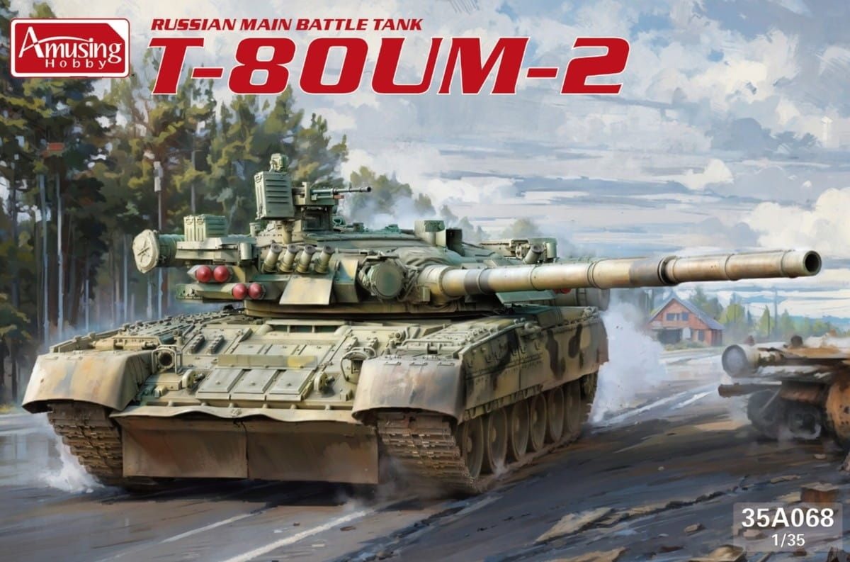 Zdjęcie główne produktu Rosyjski MBT T-80 UM-2 1:35 Amusing Hobby 35A068