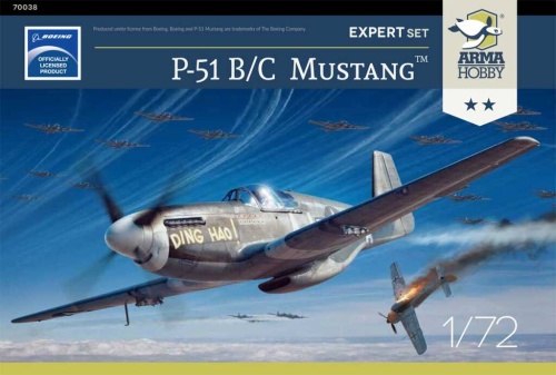 Mustang P-51 B/C Expert Set 1:72 Arma Hobby 70038