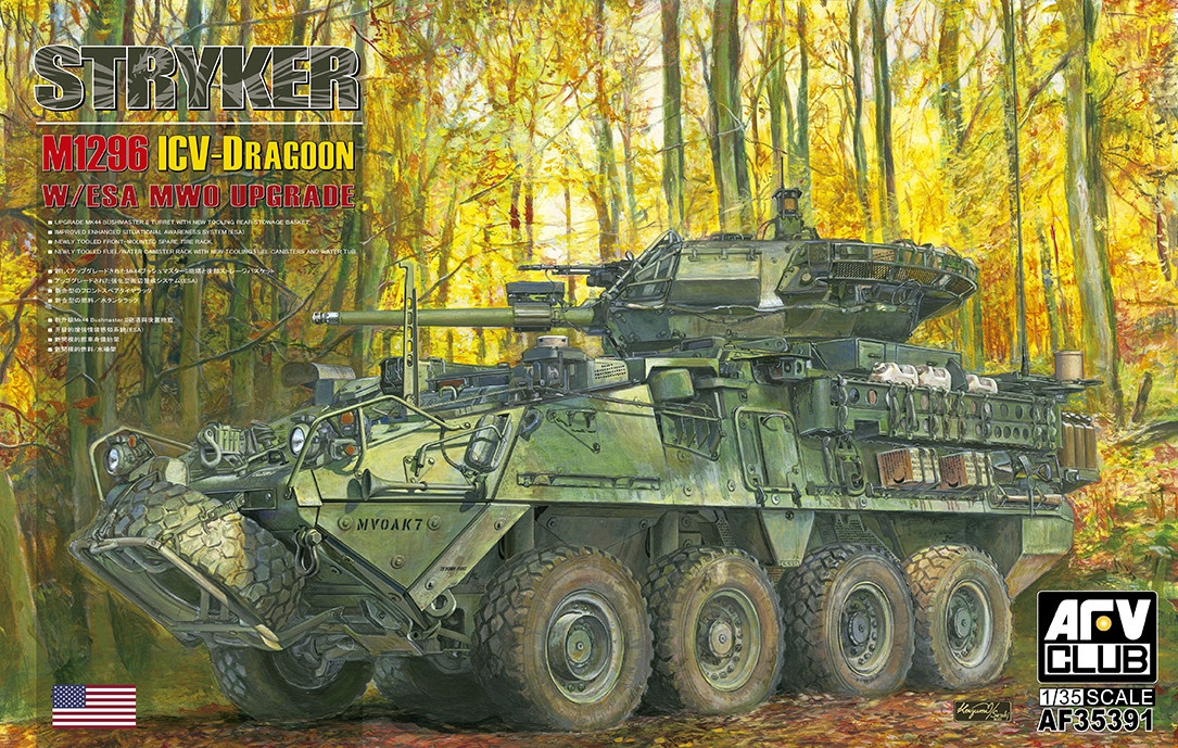 Zdjęcie główne produktu M1296 Stryker ICV-D with E.S.A. MWO Upgrade 1:35 AFV Club 35391