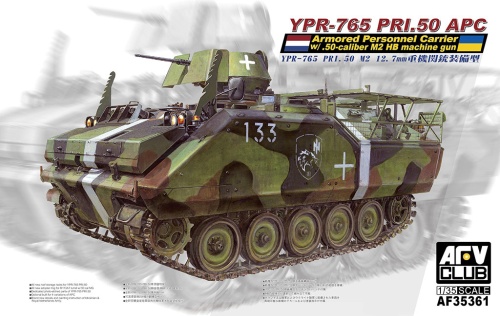 Combat infantry vehicle YPR-765 PRI.50 with .50 caliber M2 Hb machine gun 1:35 AFV Club 35361