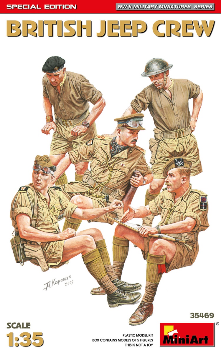 Zdjęcie główne produktu British Jeep Crew Edycja Specjalna (5 Figurek) 1:35 MiniArt 35469