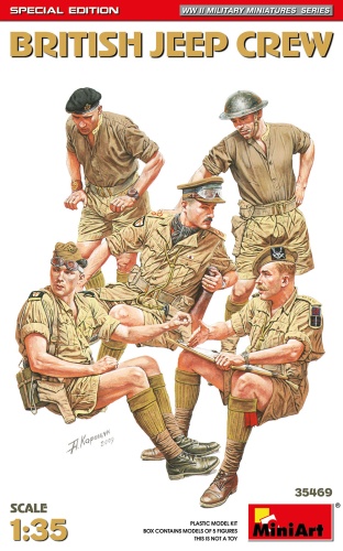 British Jeep Crew Special Edition (5 Figures) 1:35 MiniArt 35469