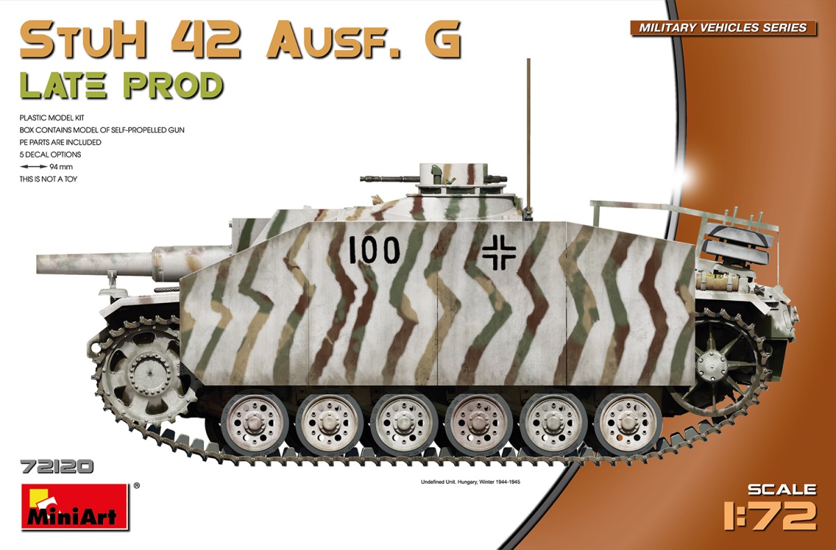 Zdjęcie główne produktu StuH 42 Ausf. G Late Prod. 1:72 MiniArt 72120