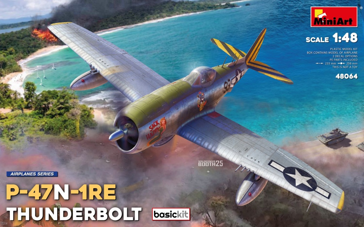Zdjęcie główne produktu P-47N-1RE Thunderbolt Basic Kit 1:48 MiniArt 48064