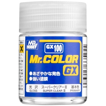 Zdjęcie główne produktu Mr. Color GX-100 Super Clear III Gloss farba 18ml GX100