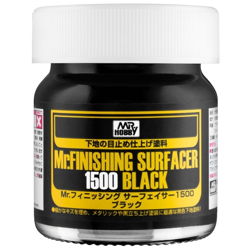 Mr. Hobby SF-288 Mr. Finishing Surfacer Black 1500 40ml