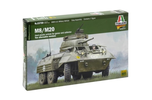 M8/M20 armored vehicle 1:56 Italeri 15759