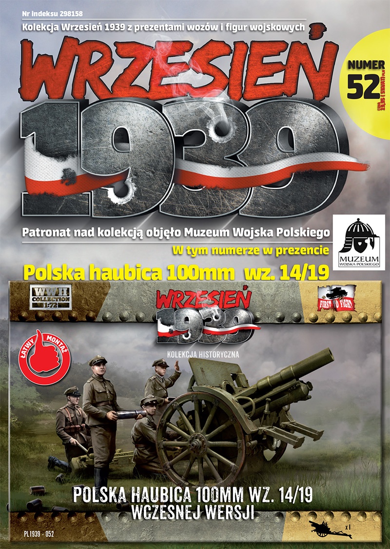 Zdjęcie główne produktu Polska haubica 100mm wz. 14/19 wczesna wersja 1:72 First To Fight PL052