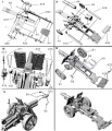Zdjęcie dodatkowe produktu Ciężkie działo piechoty 15 cm sIG 33 z kołami drewnianymi i Stielgranate 42. 1:72 First To Fight PL123