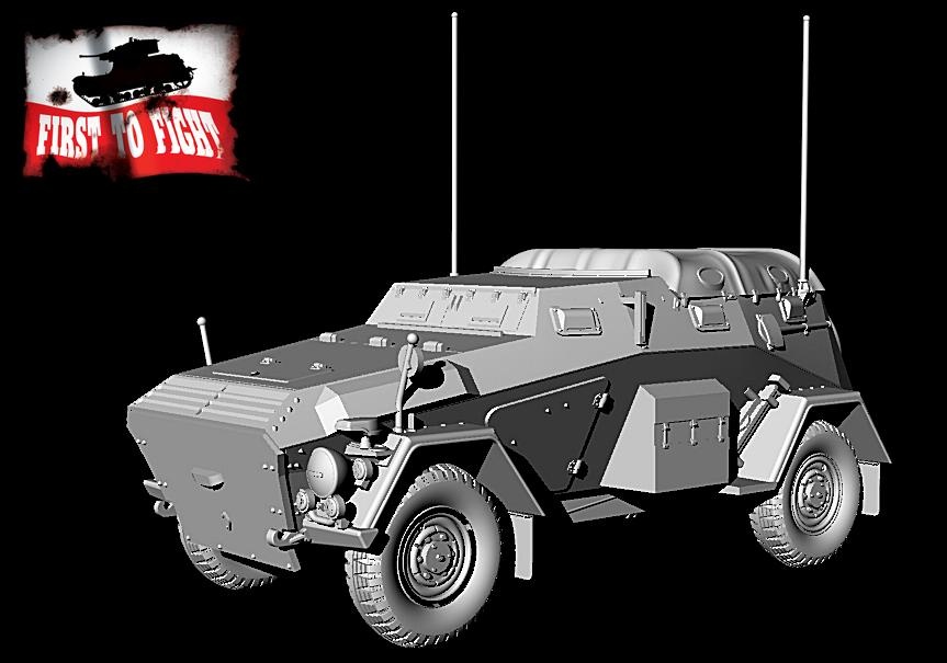Zdjęcie dodatkowe produktu Niemiecki samochód Pancerny Sd.Kfz 247 Ausf. B późna wersja 1:72 First To Fight PL121