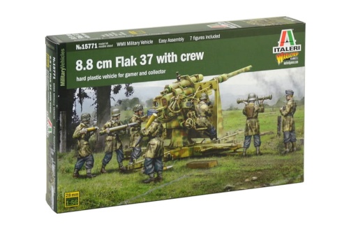 Anti-aircraft artillery 88mm with crew 1:56 Italeri 15771