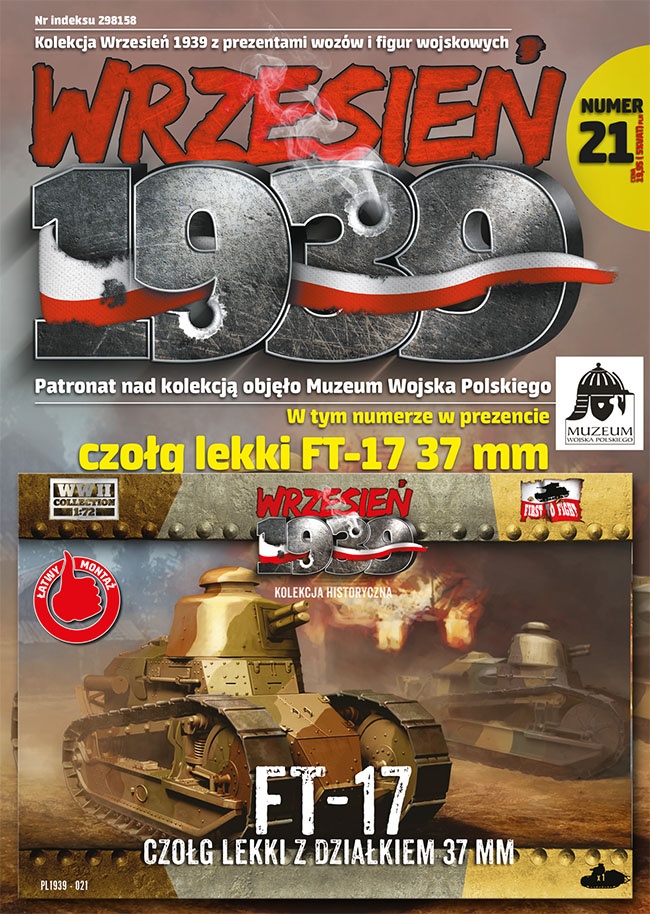 Zdjęcie główne produktu FT-17 Czołg Lekki z działkiem 37mm (okrągła wieża) 1:72 First To Fight PL021
