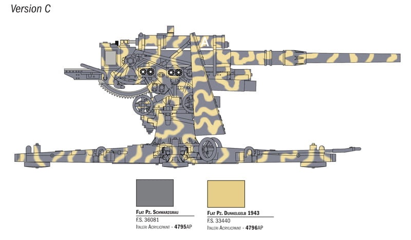 Zdjęcie dodatkowe produktu Artyleria przeciwlotnicza 88mm z załogą 1:56 Italeri 15771