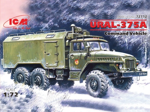 Command vehicle URAL-375A 1:72 ICM 72712