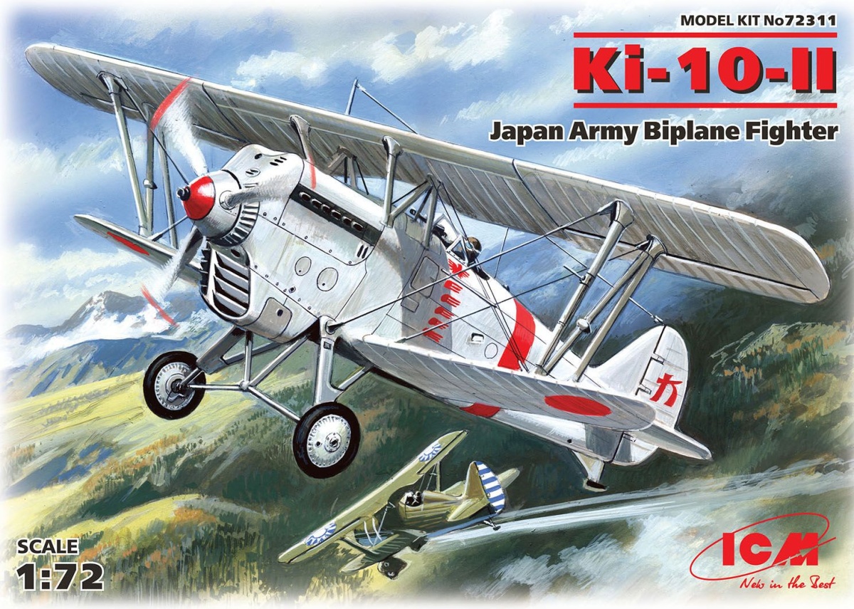Zdjęcie główne produktu Japoński myśliwiec dwupłatowy Ki-10-II 1:72 ICM 72311