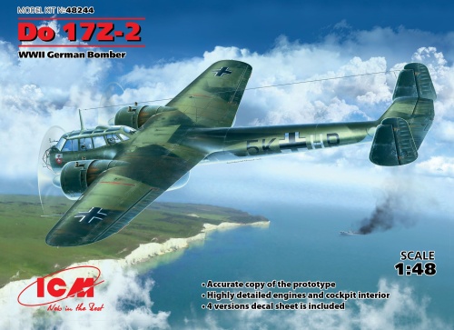 Do 17Z-2 German WWII bomber 1:48 ICM 48244