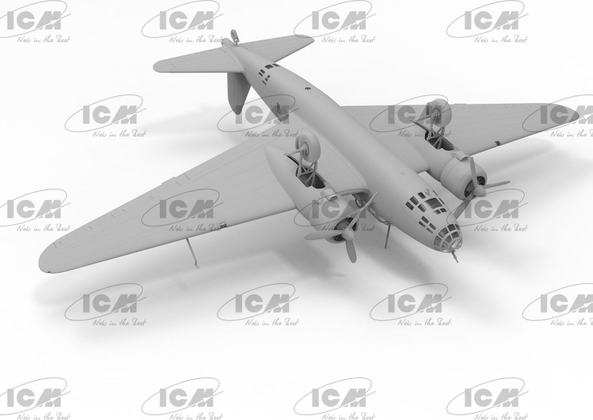 Zdjęcie dodatkowe produktu Ki-21-Ib "Sally" Japoński ciężki bombowiec 1:72 ICM 72203