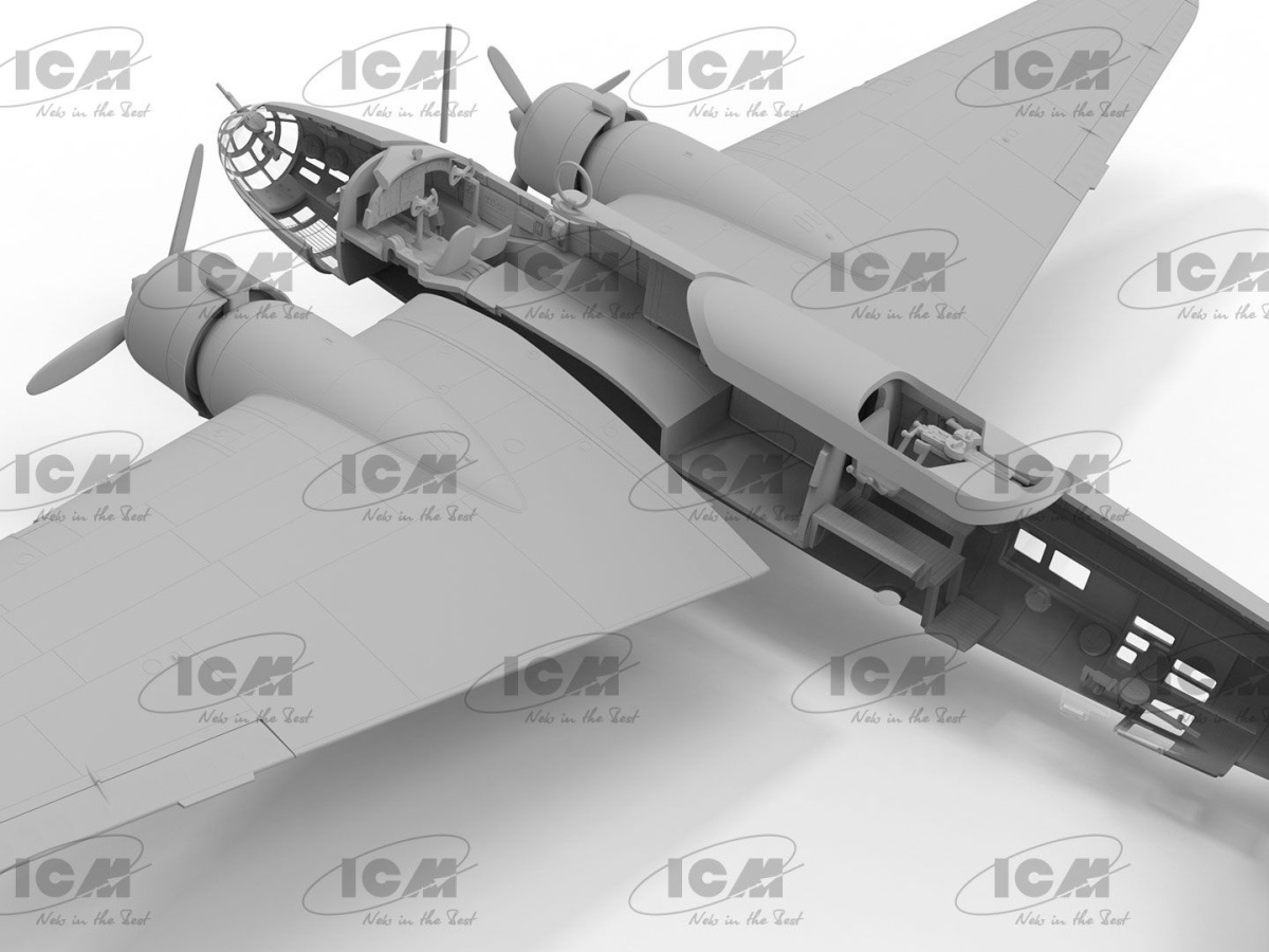 Zdjęcie dodatkowe produktu Ki-21-Ib "Sally" Japoński ciężki bombowiec 1:72 ICM 72203